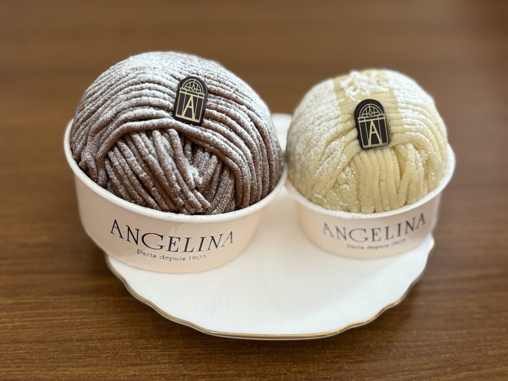 アンジェリーナのモンブランとココナッツミルクモンブラン